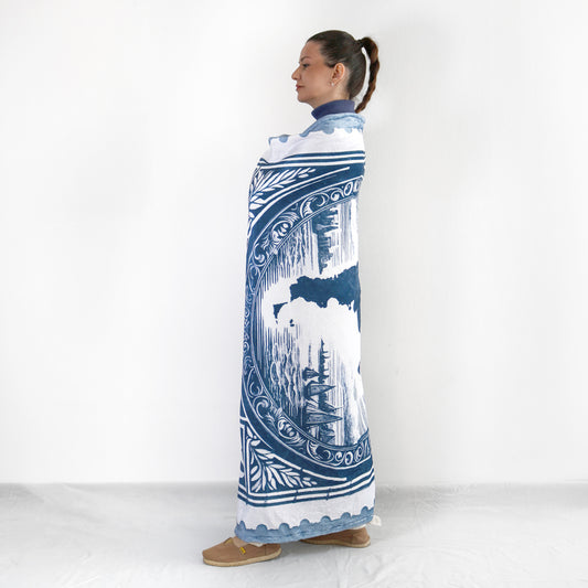 En Stock Estampilla Argentina Frazada Polar Soft