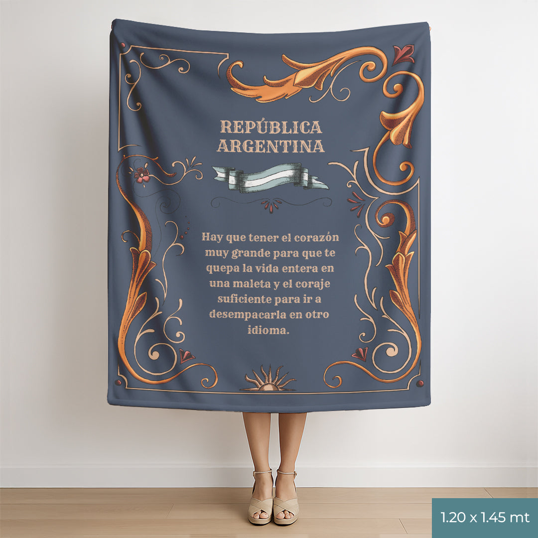 Fileteado Bandera Manta Personalizada Internacional