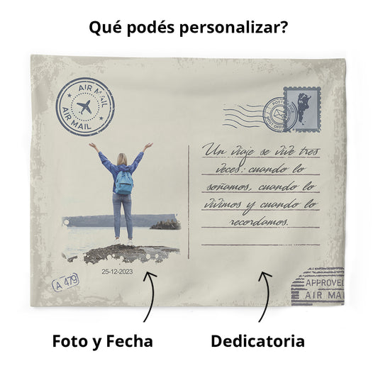 Lona Personalizada Con Foto Tarjeta Postal