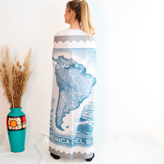 Lona de Tela Estampilla Sudamérica