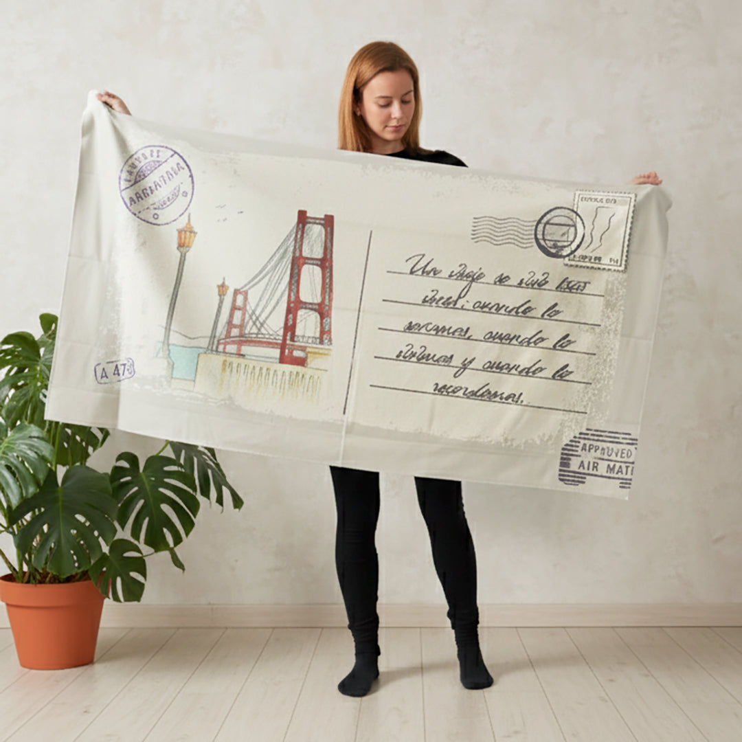 Santa Fé Toalla Personalizada Tarjeta Postal