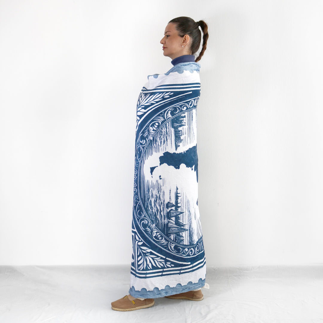 En Stock Estampilla Argentina Frazada Polar Soft