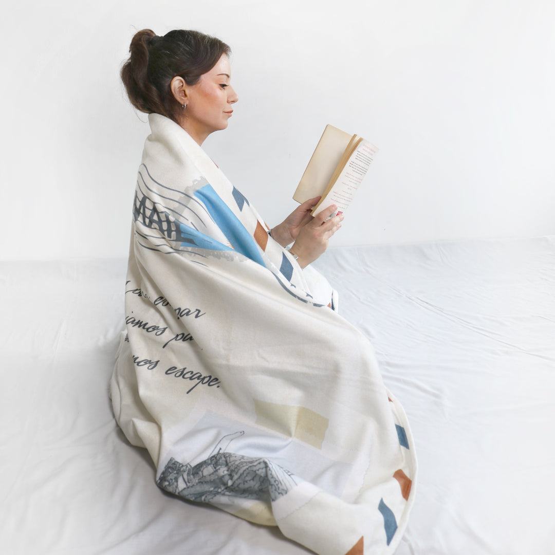 Sobre Argentina Mapa con Foto Manta Personalizada