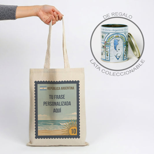 Frase Personalizada Tote Bag Estampilla