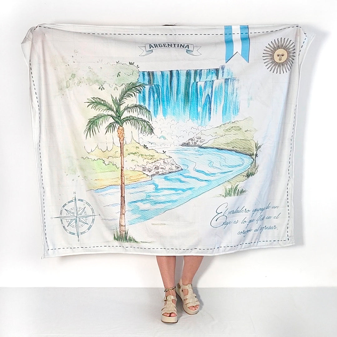 Paisaje Postal Provincias Argentinas Manta Personalizada