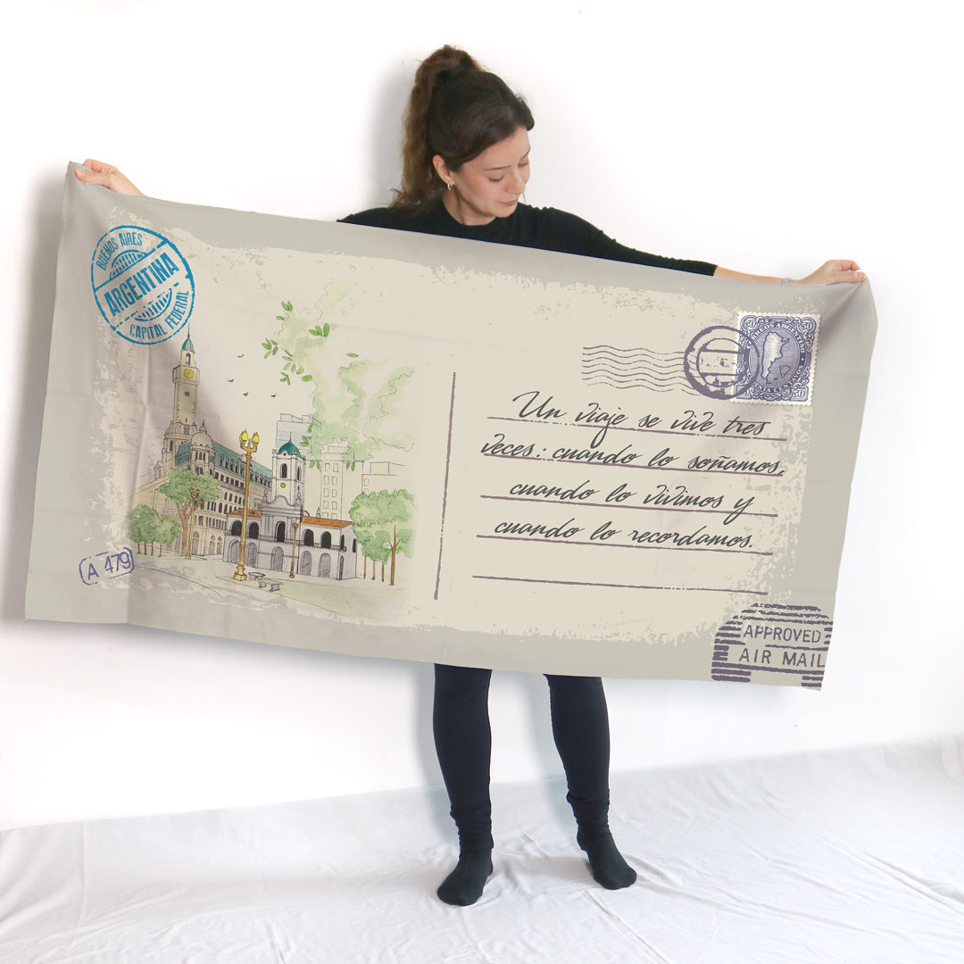 CABA Toalla Personalizada Tarjeta Postal