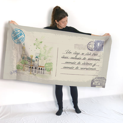 CABA Toalla Personalizada Tarjeta Postal