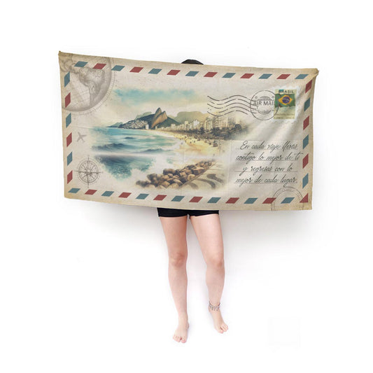 Paises del Mundo Sobre Postal Toalla Personalizada