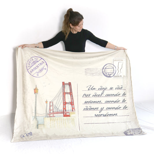 Santa Fé Manta Personalizada Tarjeta Postal Internacional