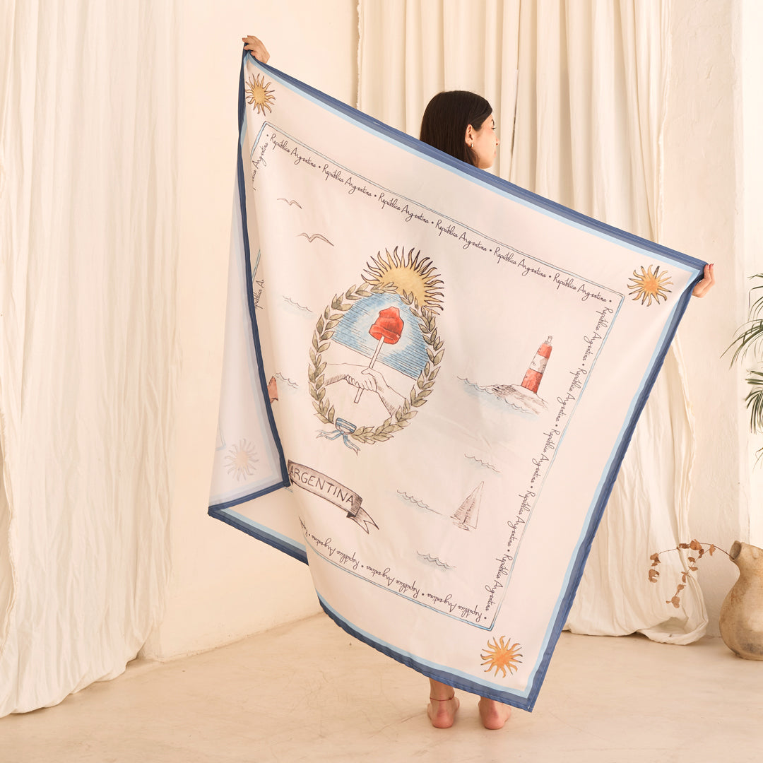 Costa Argentina Escudo Nacional Lona Playera