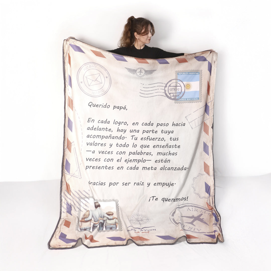 Carta Larga Con Foto Manta Personalizada Internacional