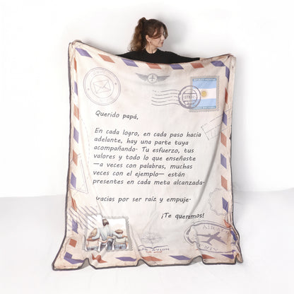 Carta Larga Con Foto Manta Personalizada Internacional