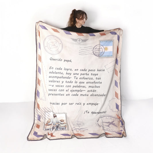 Carta Larga Con Foto Manta Personalizada Internacional