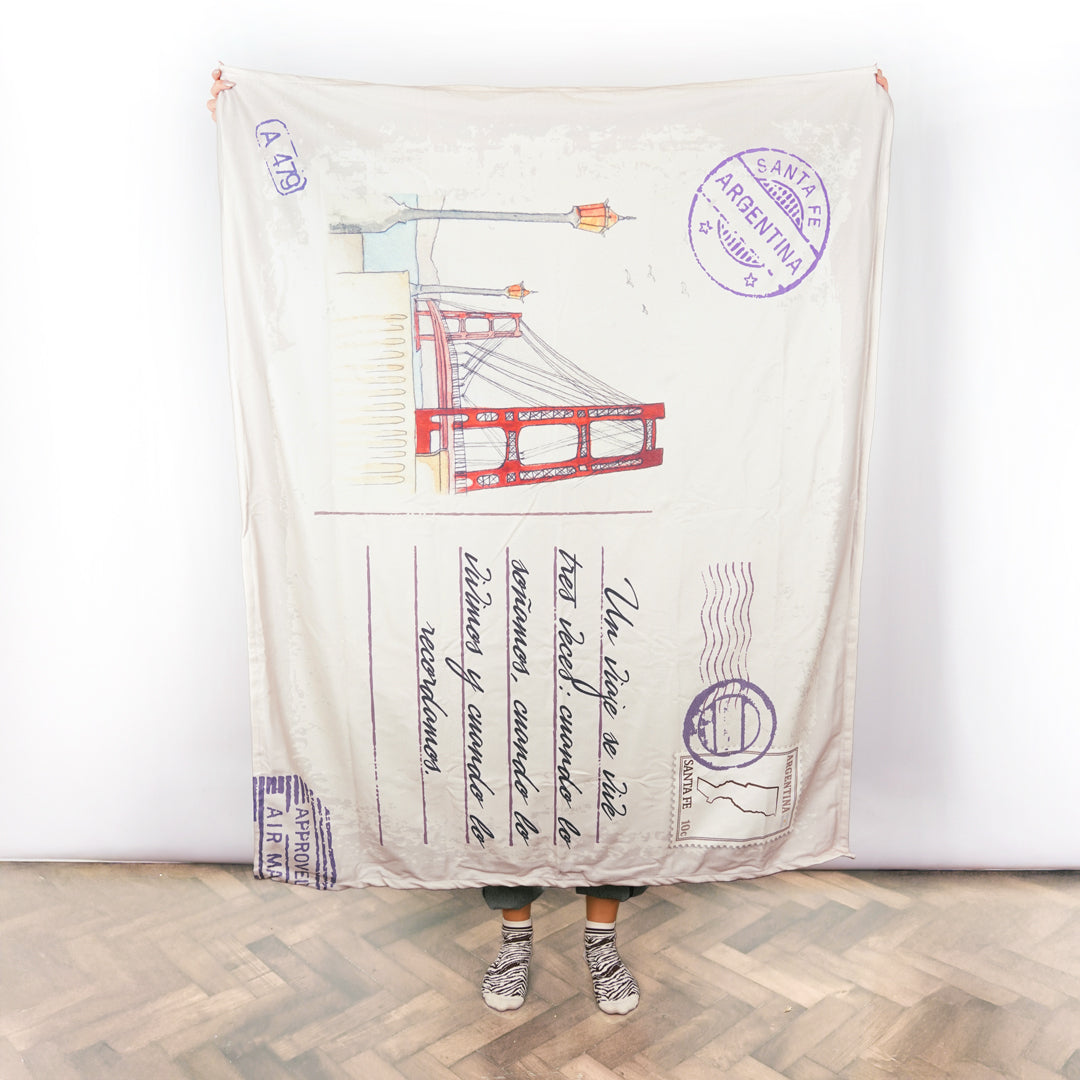 Santa Fé Manta Personalizada Tarjeta Postal Internacional