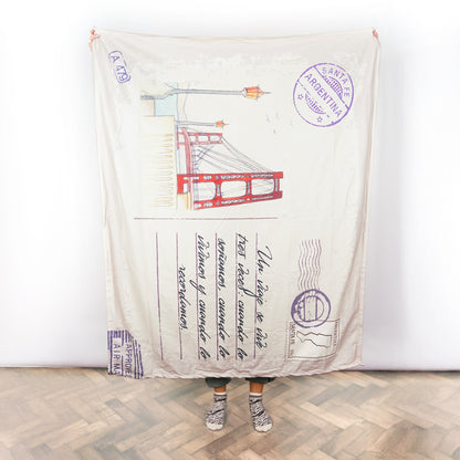 Santa Fé Manta Personalizada Tarjeta Postal Internacional