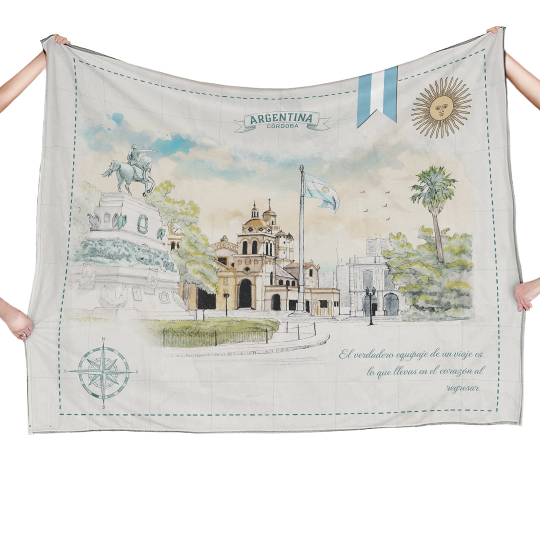 Córdoba Paisaje Postal Manta Personalizada