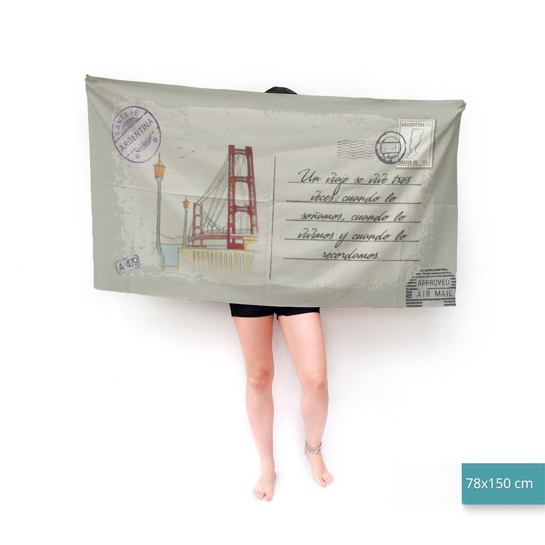 Santa Fé Toalla Personalizada Tarjeta Postal