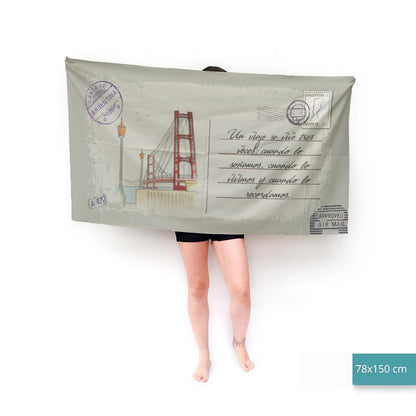 Santa Fé Toalla Personalizada Tarjeta Postal