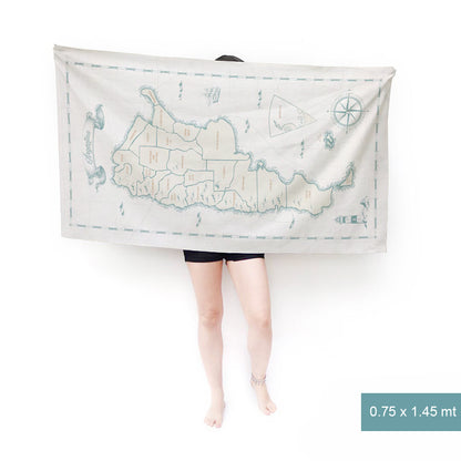 En Stock Mapa Vintage Argentina Toalla Deportiva