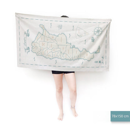 Mapa Vintage Argentina Toalla Deportiva