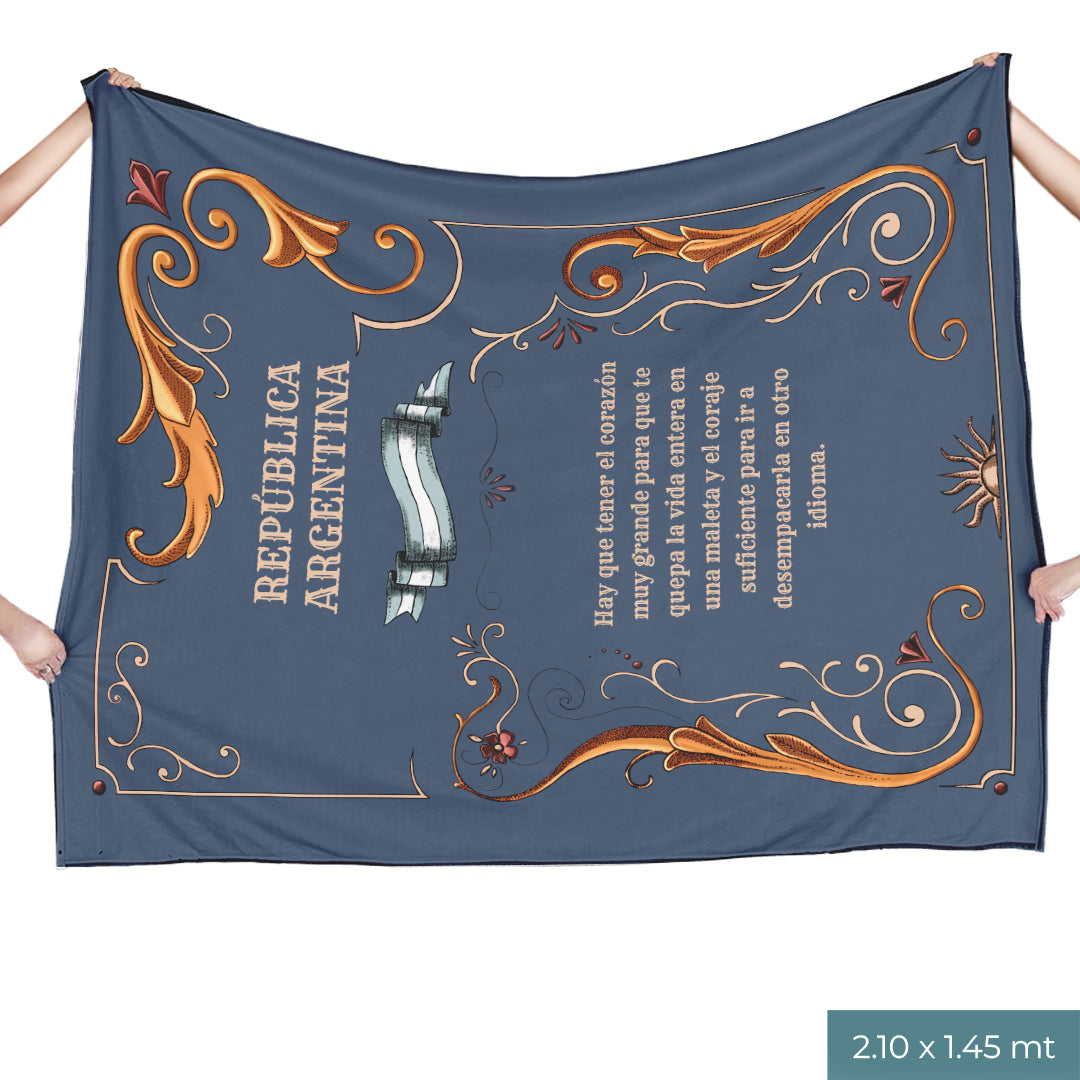 Fileteado Bandera Manta Personalizada