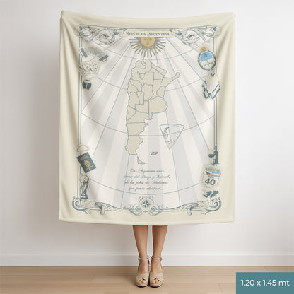 Manta Personalizada Costumbres Argentinas con Mensaje