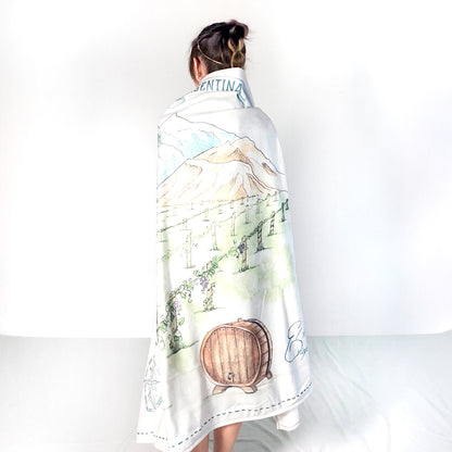 Paisaje Postal Provincias Argentinas Manta Personalizada