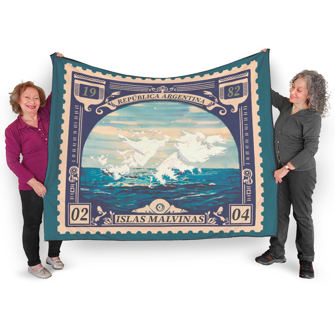 Estampilla Islas Malvinas Manta Polar