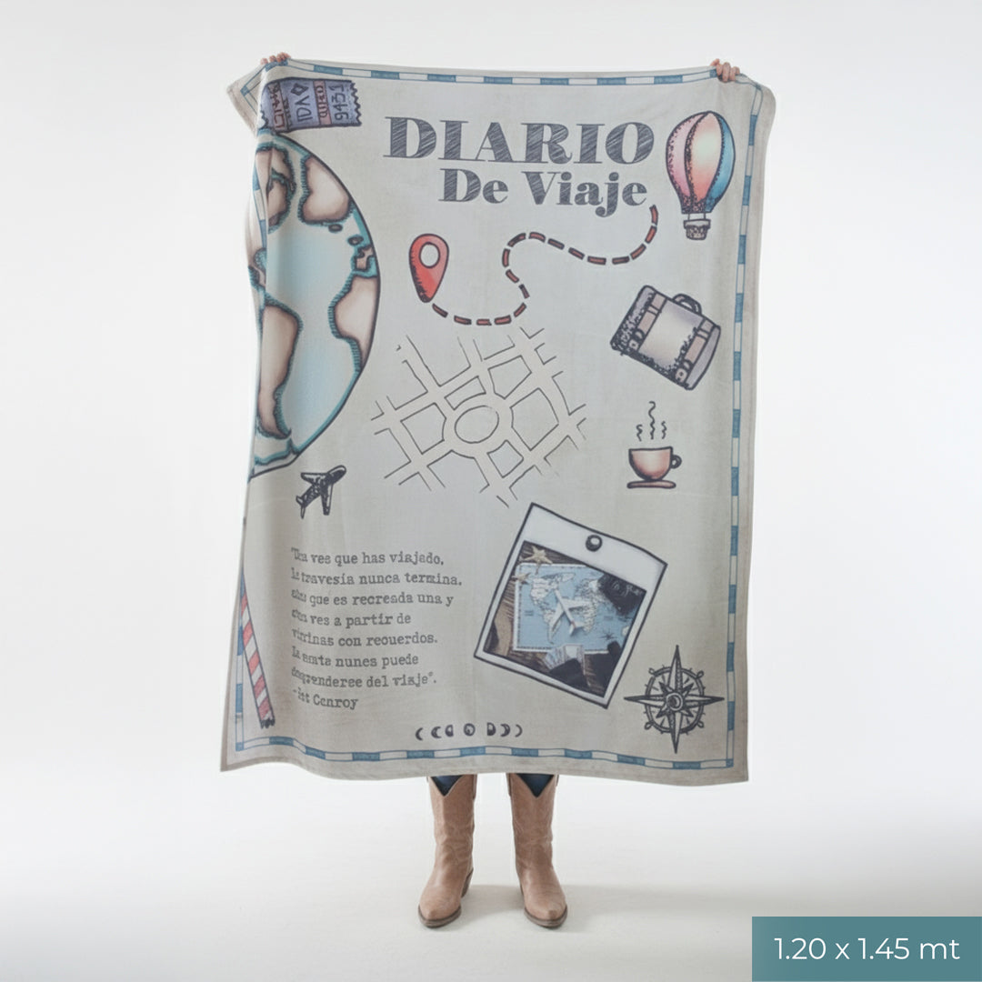 Manta Personalizada Diario de Viaje
