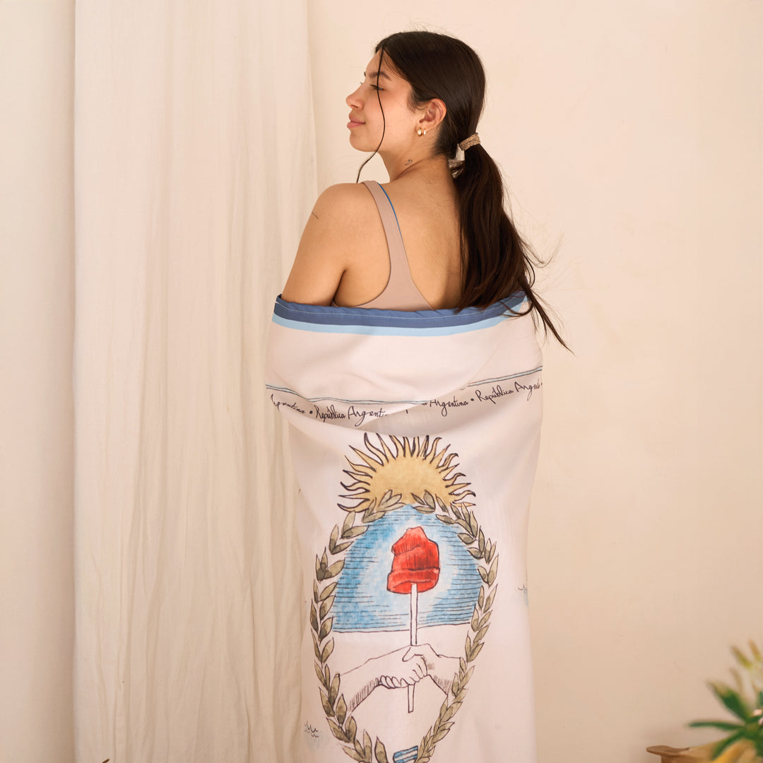 Costa Argentina Escudo Nacional Lona Playera