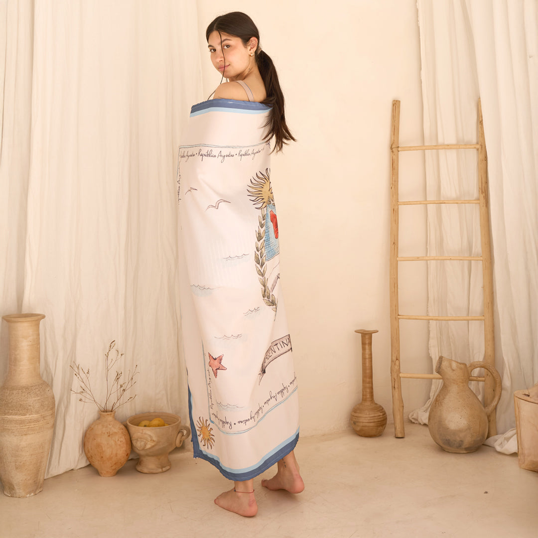 Costa Argentina Escudo Nacional Lona Playera