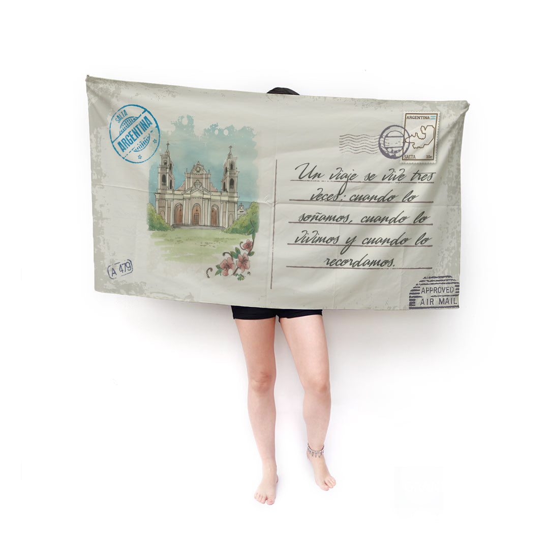 Salta Toalla Personalizada Tarjeta Postal