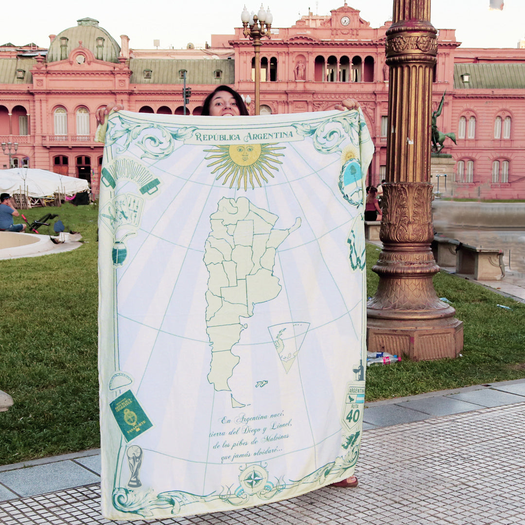 Manta Personalizada Costumbres Argentinas con Mensaje