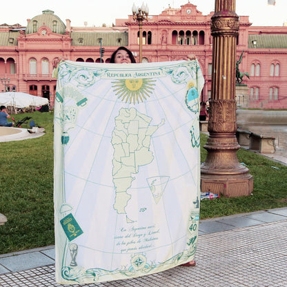 Manta Personalizada Costumbres Argentinas con Mensaje