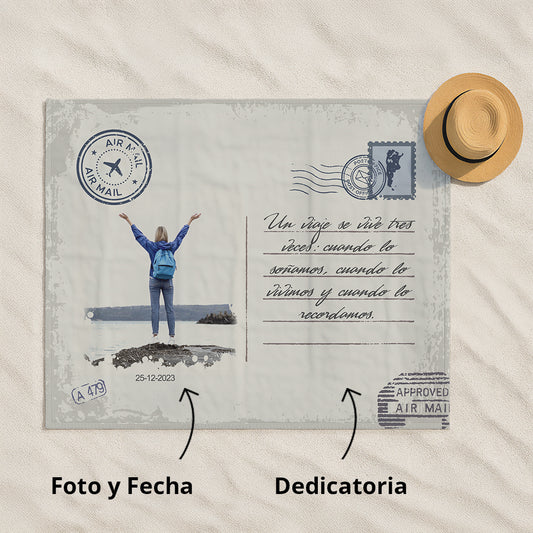 Lona Personalizada Con Foto Tarjeta Postal