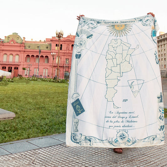 Manta Personalizada Costumbres Argentinas con Mensaje