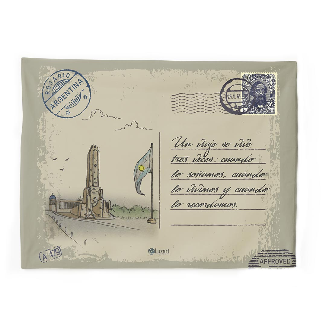 Santa Fé Lona Personalizada Tarjeta Postal