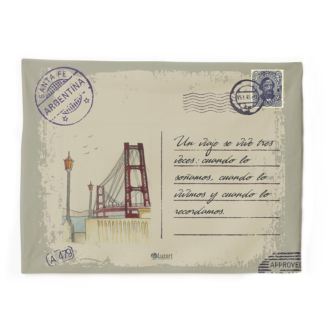 Santa Fé Lona Personalizada Tarjeta Postal