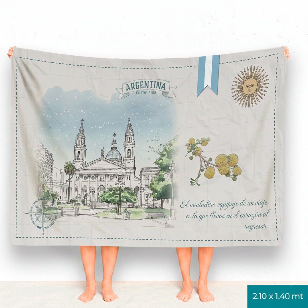 Paisaje Postal Provincias Argentinas Lona Personalizada