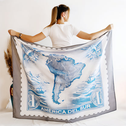 Lona de Tela Estampilla Sudamérica
